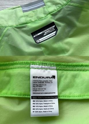 Вело/мото куртка, дождевик, ветровка endura f5260-pro adrenaline race cape bike jacket green10 фото