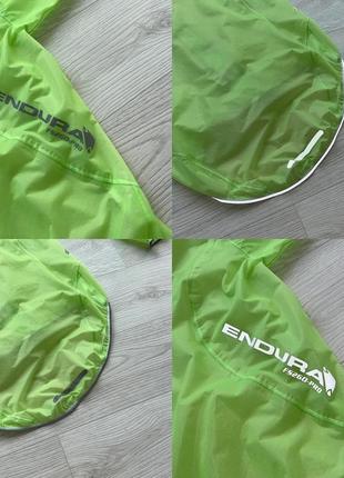 Вело/мото куртка, дождевик, ветровка endura f5260-pro adrenaline race cape bike jacket green8 фото