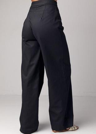 Штани брюки широкі прямі, легкі комфортні8 фото