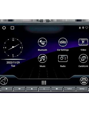 Штатна мультимедійна система vw drivex un1q vw and 9" qled 4-core/2+32gb/android 10.0/4x45вт/qled 1280x720/asp