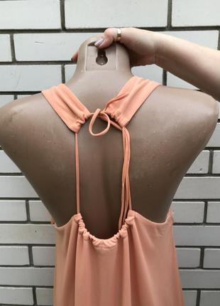 Персиковая блузка с аппликацией цветов  topshop 5