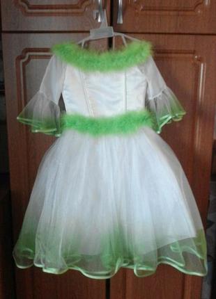 Детское праздничное платье 7-11 лет на корсаже шнуровка1 фото