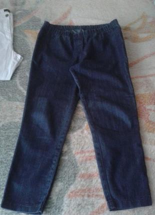 Джеггінси,укорочені темно сині