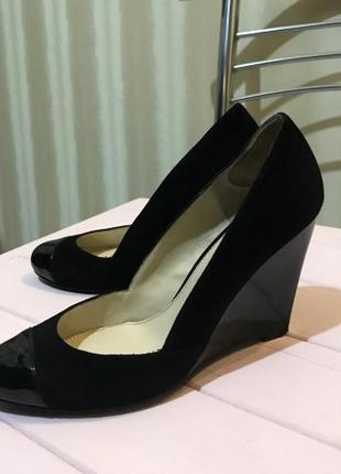 Туфлі на танкетке, zara, розмір 37