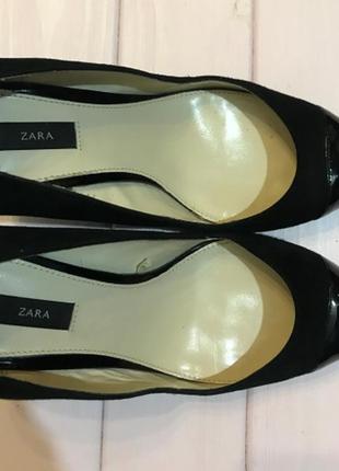 Туфли на танкетке, zara, размер 376 фото