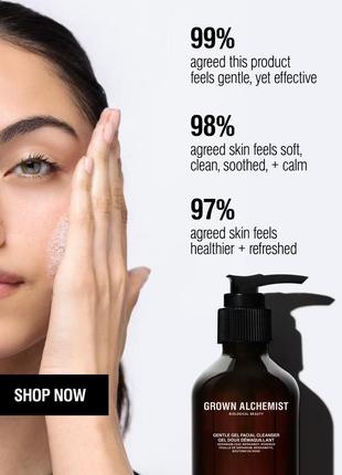Мягкий очищающий гель для умывания кожи лица grown alchemist gentle gel facial cleanser2 фото