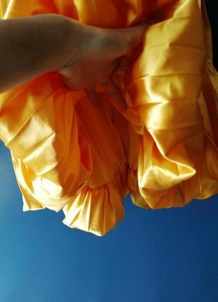 Жёлтая пышная юбка солнцеклёш. 38, 40 размер5 фото