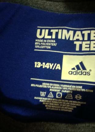 Теніска футболка adidas climalite ultimate tee 13-14 років підліток3 фото