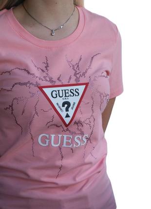 Футболка женская guess b-1033 rose m4 фото