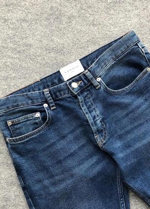Оригінальні джинси sandro paris etroit slim fit denim jeans blue4 фото