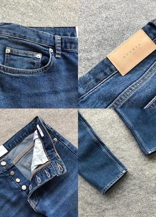 Оригінальні джинси sandro paris etroit slim fit denim jeans blue8 фото