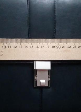 Сумка портфель з кодовим замком, бізнес - кейс чорного кольору6 фото