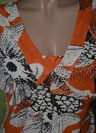 Легкая , невесомая , яркая блузочка в цветочный принт4 фото