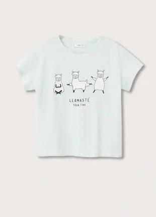 Стильна футболка для дівчинки mango запалення