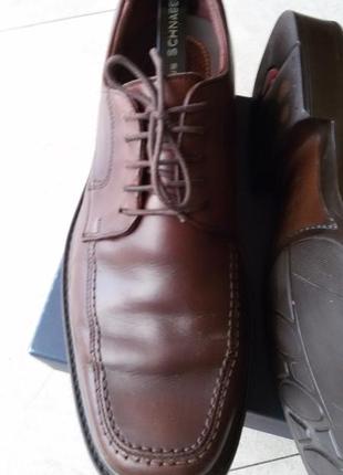 Кожаные туфли marks &amp; spencer comfort, размер 45-45 1\2 (29,5 cm)5 фото
