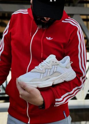 Женские кроссовки adidas ozweego white beige 39-412 фото