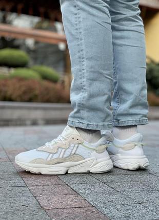 Женские кроссовки adidas ozweego white beige 39-415 фото