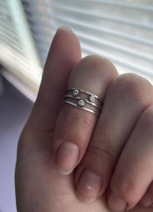 Фаланговое серебряное кольцо