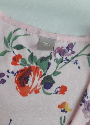 Летний пиджак, накидка, в цветочний принт3 фото