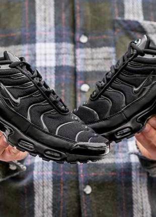 Мужские кроссовки nike air max tn+ all black #найк