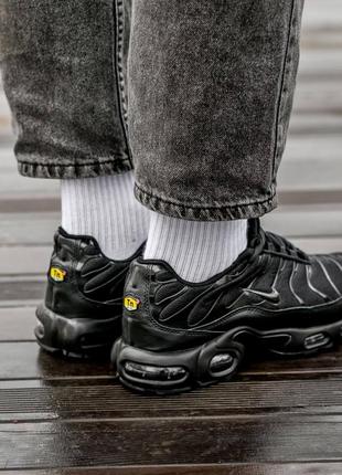 Мужские кроссовки nike air max tn+ all black #найк5 фото