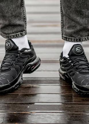 Мужские кроссовки nike air max tn+ all black #найк4 фото