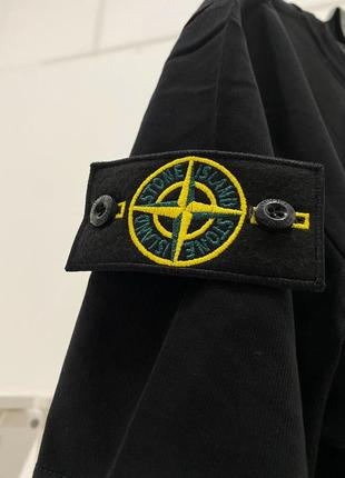 Футболка stone island premium quality черная мужская / женская10 фото