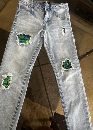 Стильные джинсы для девочки1 фото