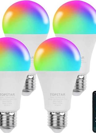 Розумні світлодіодні лампи alexa light bulb smart led lamp e27 topstar wlan4 фото