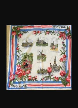 Винтажный, сувенирный, коллекционный, голандский платок 🌷🌷🌷
