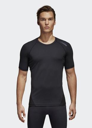 Чоловіча спортивна компресійна футболка adidas techfit compression / адідас оригінал1 фото