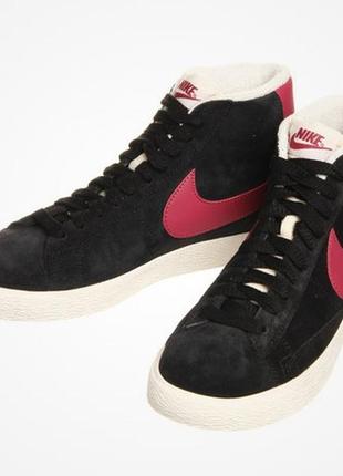 Кросівки хайтопы. nike blazer mid vintage suede. оригінал