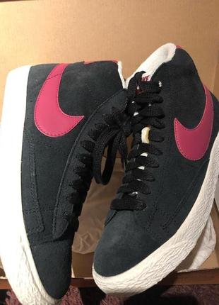 Кросівки хайтопы. nike blazer mid vintage suede. оригінал5 фото