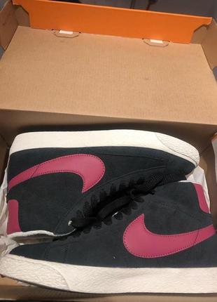 Кросівки хайтопы. nike blazer mid vintage suede. оригінал6 фото