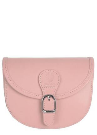 Жіноча шкіряна сумка vera pelle s0036 рожевий