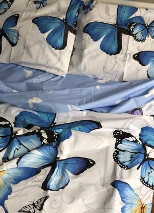 Компоект постільної білизни метелики2 фото