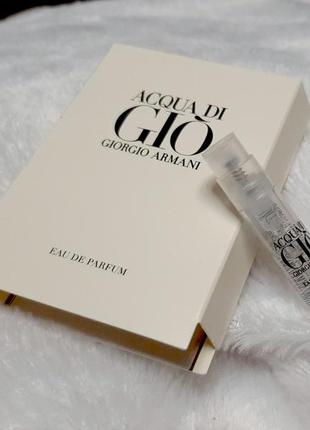 Giorgio armani acqua di gio men💥оригінал мініатюра пробник 1,2 мл mini spray книжка