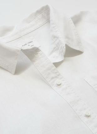 Рубашка льняная, блуза, marks & spencer, лен.6 фото