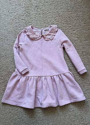 Платье свитшот с воротником