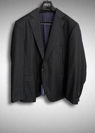 Suitsupply классический шерстяной тёмно-серый пиджак большего размера 58