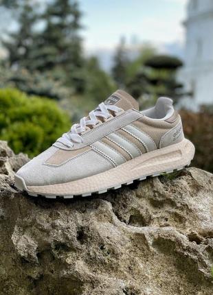 Женские кроссовки adidas retropy e5 white beige 37-38-39