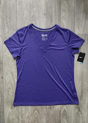 Nike dri fit новая оригинал с биркой женская футболка 46, xl3 фото