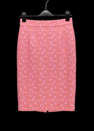 Красивая гипюровая юбка-карандаш миди "miss selfridge". размер uk10/eur38.
