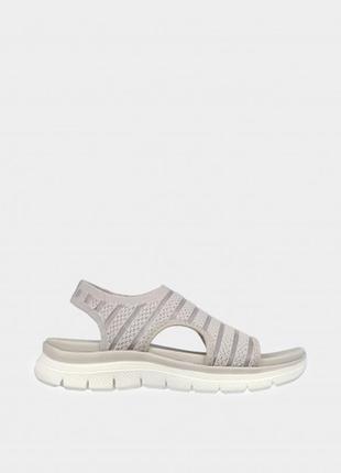 Жіночі сандалії skechers / оригінальні  сандалії сірого кольору