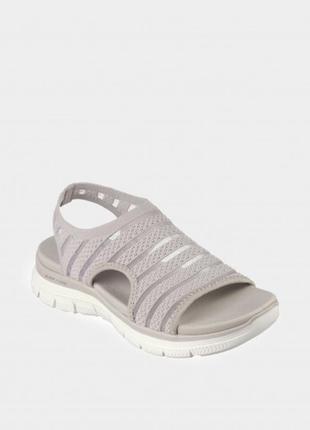 Женские сандалии skechers / оригинальные сандалии серого цвета3 фото