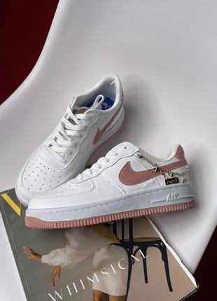 Кросівки nike air force 1 low white/peach.2 фото