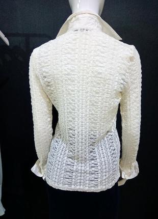 Мереживна блузка, сорочка дорогого французького бренду2 фото