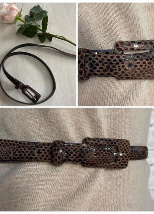 Тонкий шкіряний ремінь cuir veritable