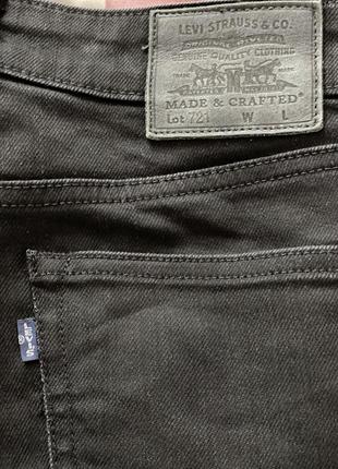 Джинсы levi's размер 24/32 черные3 фото