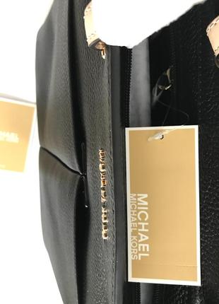 Сумка кожаная michael kors bedford leather tote bag 30s9gbft2l оригинал9 фото